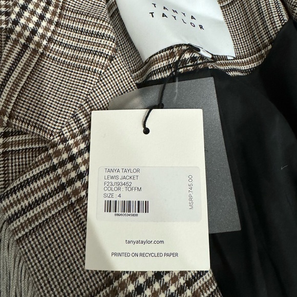 Tanya Taylor Lewis jacket-toffee multi - Picture 3 of 5